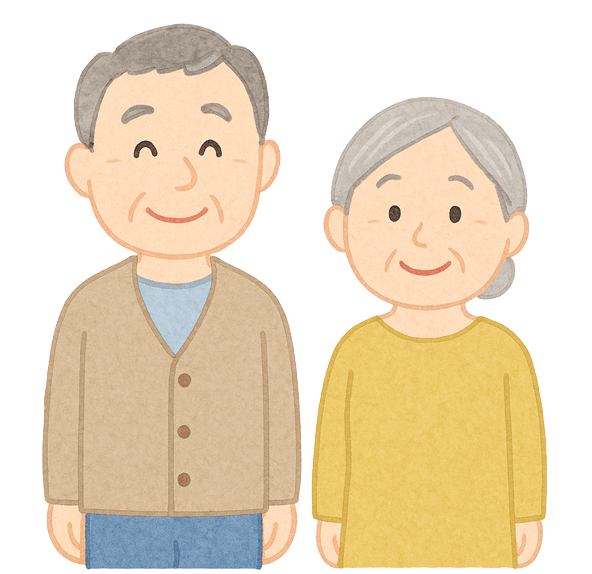 老夫婦の画像
